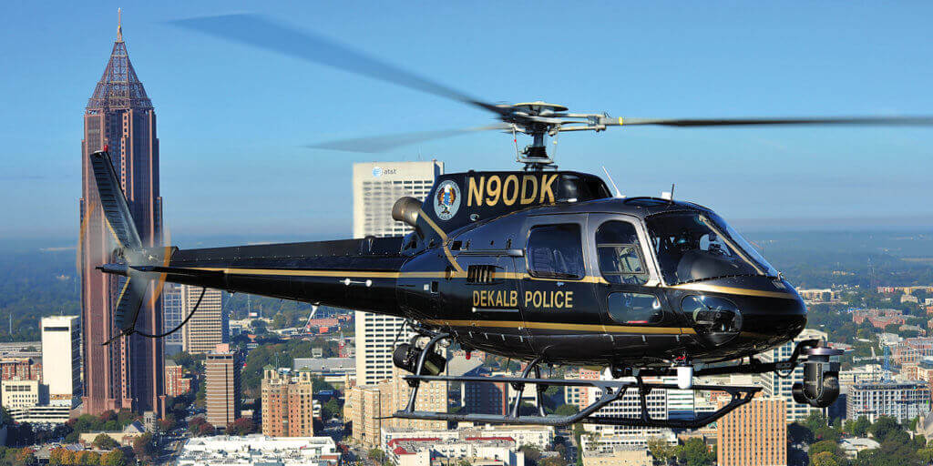 The DeKalb Police Aerial Support Unit covers a large area, and when requested will help around downtown Atlanta. Skip Robinson Photos