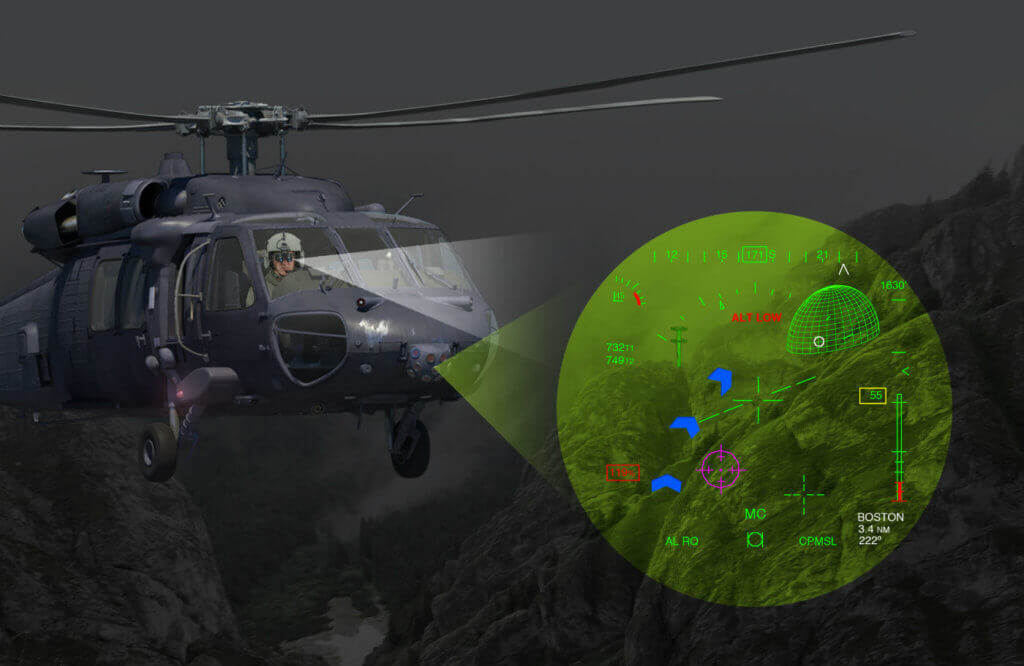 BrightNite is a multi-spectral end-to-end panoramic piloting solution that delivers the landscape scenery directly to both eyes of the pilot, including 2D flight Symbology and 3D mission symbology, enabling intuitive head-up eyes-out orientation flight in pitch dark and other low visibility landing conditions. Elbit Photo