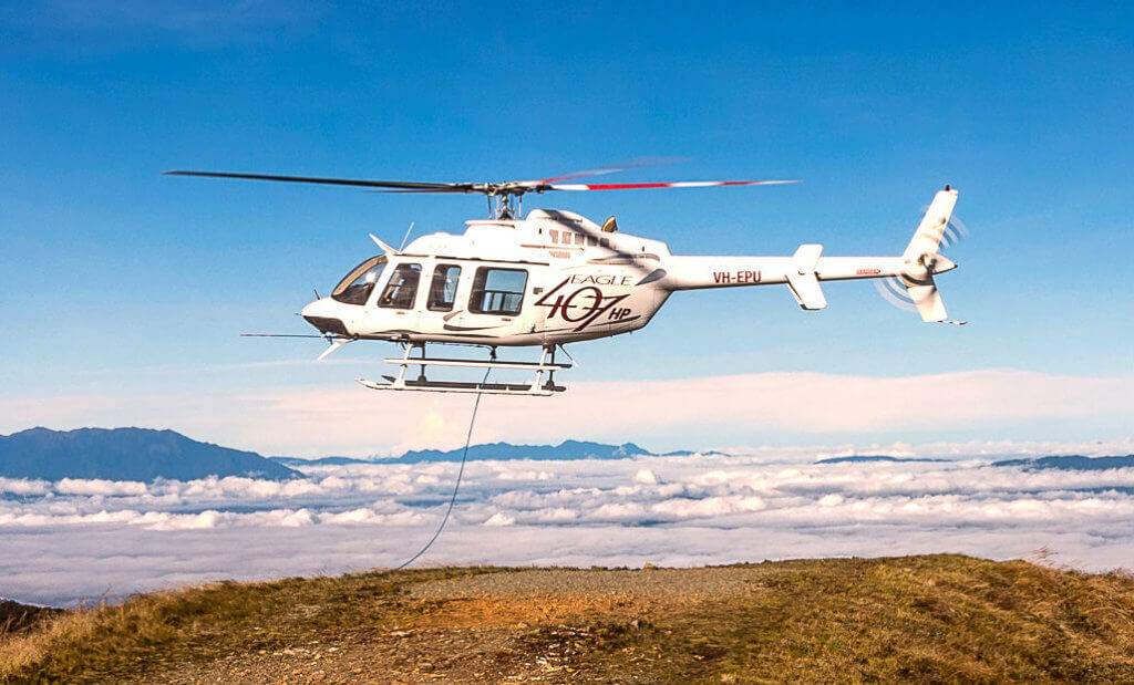 The Eagle 407HP is torque-limited to around 10,500 feet, compared to around 3,500 feet on a standard Bell 407, in Papua New Guinea. 