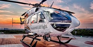 Vanderbilt LifeFlight provides critical care air transport, as well as ground ambulance and event medical services from its seven helicopter bases, one airplane base, eight ground ambulances, an emergency communications center. Vanderbilt LifeFlight Photo