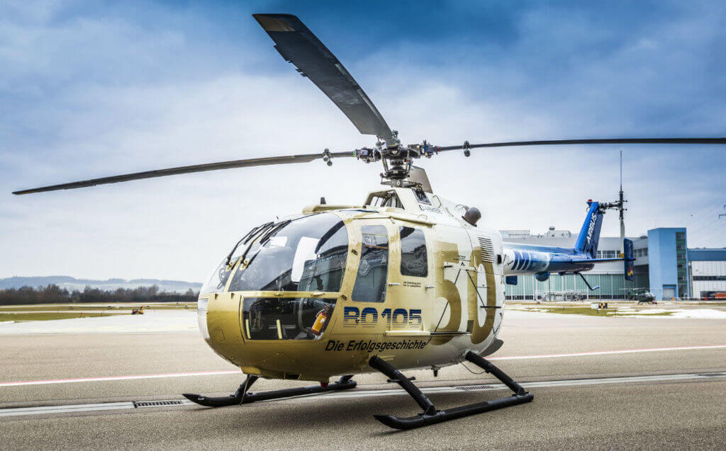 Since the BO105's first delivery in 1970, more than 300 customers around the world have purchased a total of some 1,400 aircraft, which have been operated in air rescue, as a police and military helicopter, as well as for VIP, passenger and cargo transportation. Airbus Photo