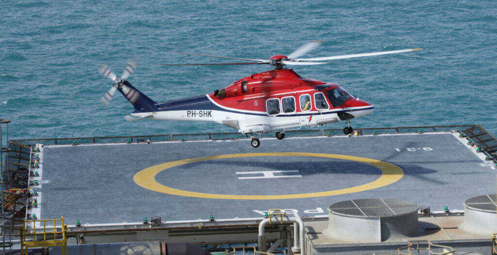 Throughout its 70-year history, CHC has evolved from a single helicopter to a global leader in offshore transport, search-and-rescue, utility and emergency medical services. Leonardo Photo