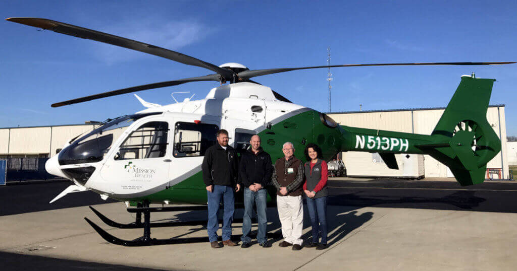 Metro recently completed an EC135 T2+ for the MAMA program at its completion center in Shreveport, Louisiana. The aircraft is equipped with the Outerlink IRIS system for flight data, voice and video monitoring, flight following and push-to-talk communications. Metro Photo