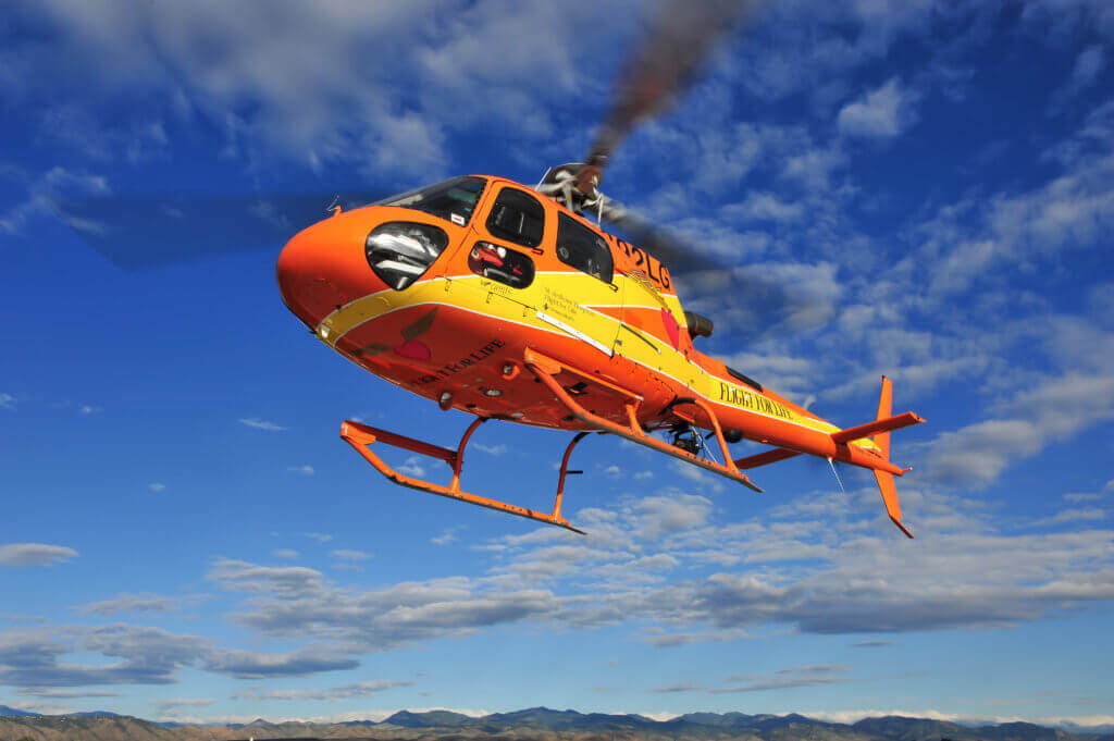 A Flight For Life AS350 B3. The design of the AS350 hydraulic system was at the center of the NTSB's investigation into the crash of a Flight For Life AS350 B3e on July 3, 2015. Mike Reyno Photo