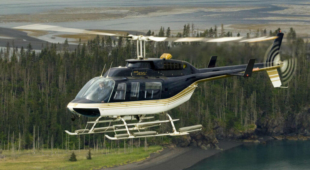 The parabolic ramp design in Onboard's Bell 206L suspension assembly gradually decelerates the rolling trolley to minimize side-to-side impact of the load when the helicopter is in motion. Bell Photo