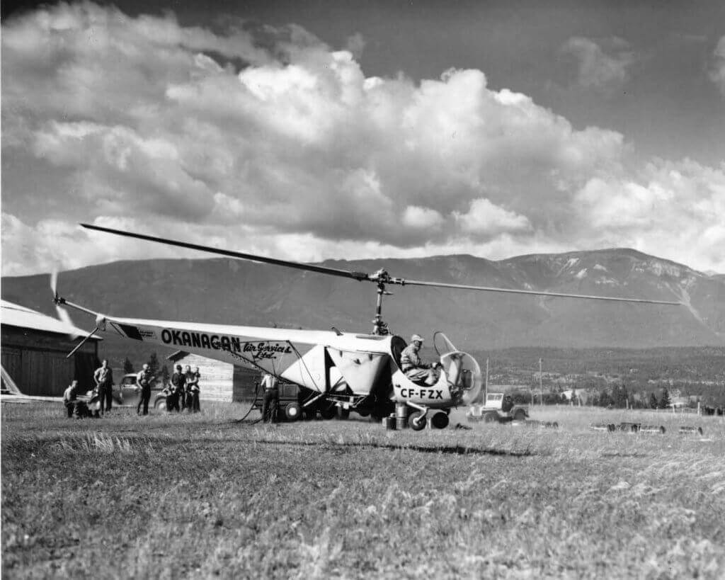 Okanagan Helicopters was one of three founding companies that created CHC. The operator is celebrating the 70th anniversary of Okanagan's founding in 2017.