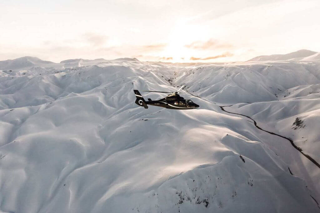 The Airbus AS365 N Dauphin is one of three types in the Norðurflug fleet. The aircraft can hold up to eight passengers, seated in two rows. Photos by Norðurflug Helicopters
