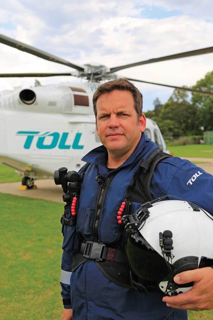 Toll Helicopters chief pilot Colin Gunn. He described ACE as 