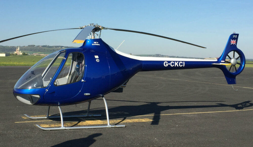 Registered G-CKCI, the first Cabri G2 is painted in Cobalt Blue and fitted with the latest Aspen Avionics panel. HeliGroup Photo