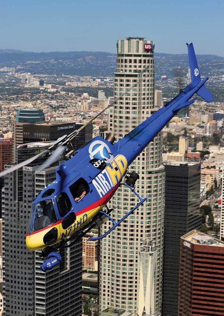 Air 7 HD drops away from downtown to head for another story.