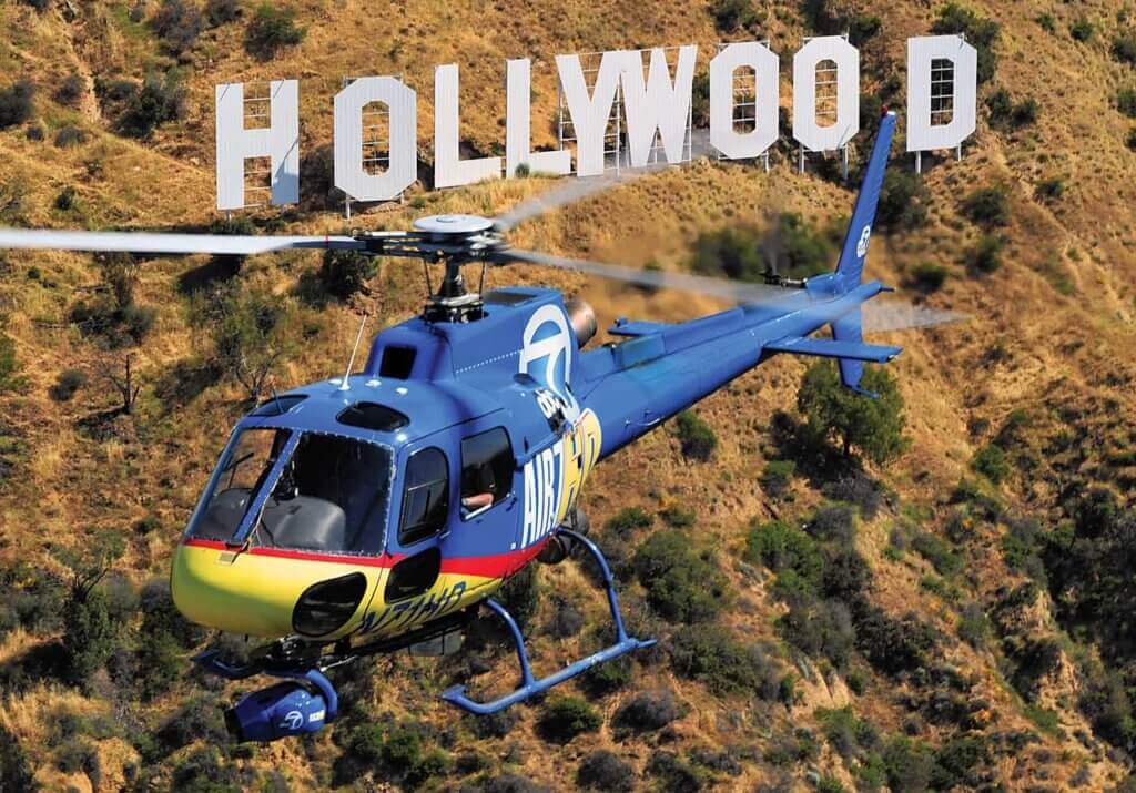 Working over Hollywood is a routine occurrence for Air 7 HD.Working over Hollywood is a routine occurrence for Air 7 HD.