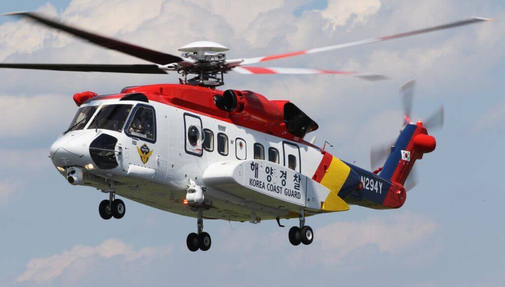 Sikorsky S-92 helicopter in flight