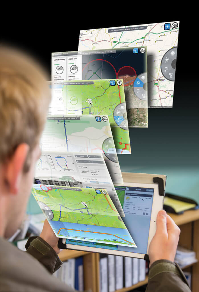 Adding value to each of the aircraft in the AW Family, Leonardo's Skyflight Mobile tablet flight planning software is now available for the AW169, AW139, and AW189. 