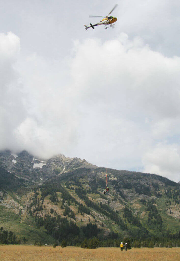 The mountaineers, Nick Marucci, 30, of Salt Lake City, Utah, and Laura Robertson, 23, of Orem, Utah, were attempting to complete the Grand Traverse when they became mentally and physically exhausted after five challenging days in the high mountains. Grand Teton National Park Photo