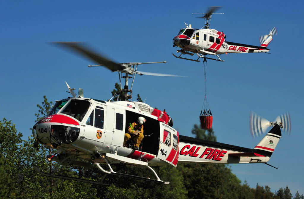 Cal Fire's Hueys underwent a major overhaul program in the 1990s. Although still safe and capable, according to Cal Fire spokesperson Janet Upton, they have become increasingly difficult to support. Skip Robinson Photo
