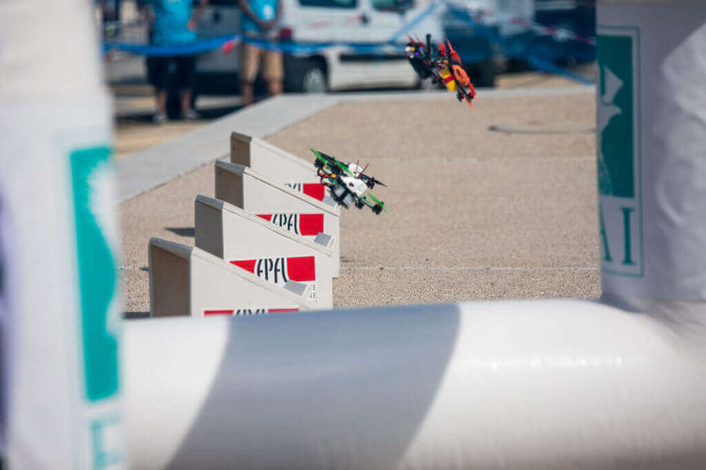 Drone racing is a growing sport with a young demographic. FAI Photo