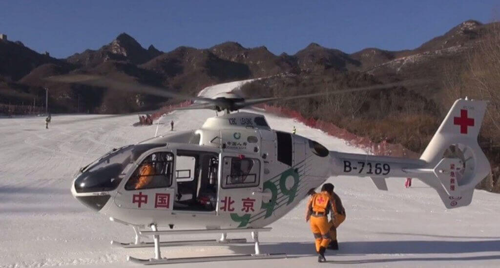 Visitors to this year's China Heli-Expo will be able to see China's first HEMS-configured H135, operated by Beijing 999 Emergency Rescue Centre. Airbus Helicopters Photo