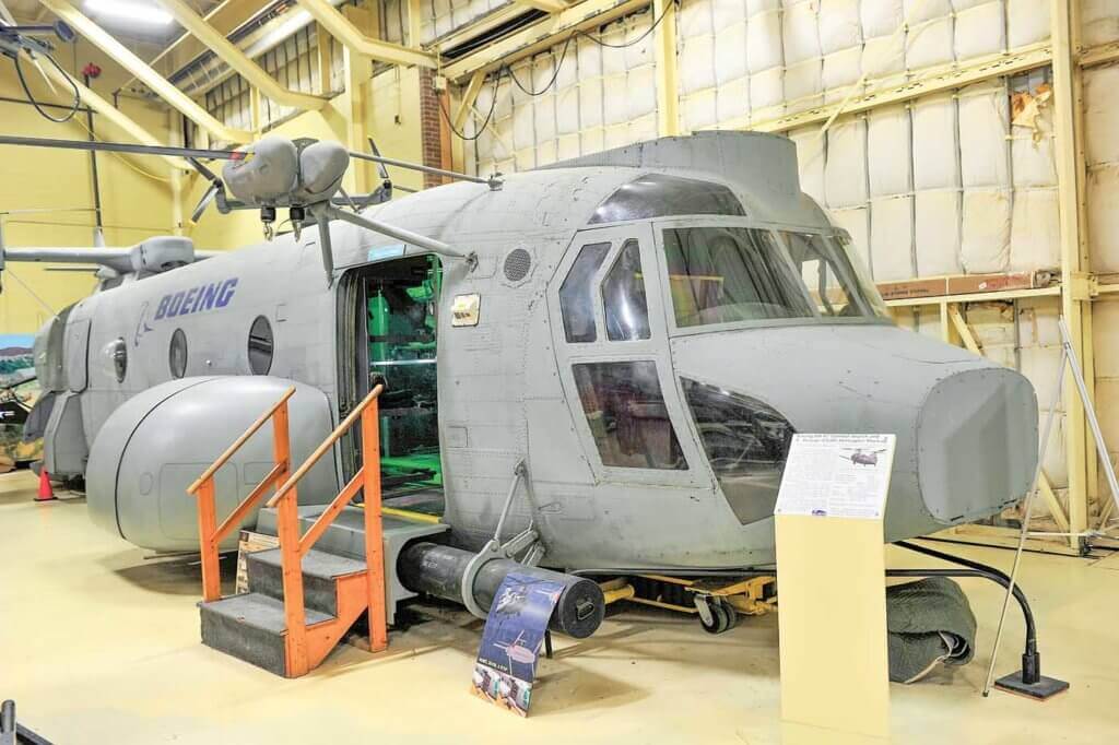The Boeing HH-47 prototype for the cancelled USAF Combat Search and Rescue program was acquired by the museum. Skip Robinson