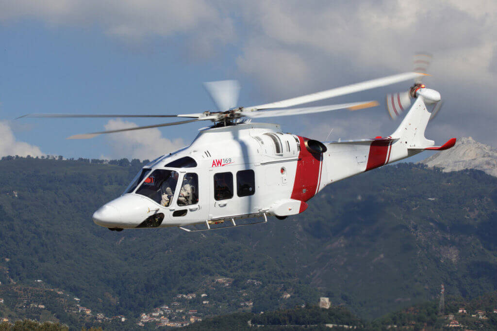 In addition to EMS operations, the AW169 will support Travis County's search-and-rescue, law enforcement support and fire suppression efforts in the area surrounding Austin, Texas. Leonardo Photo