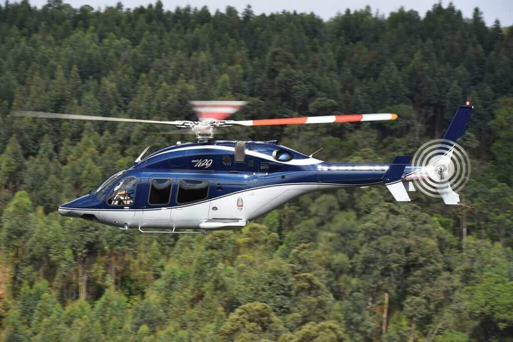 Bell introduced the Bell 429 with wheeled landing gear in 2013, which operators the flexibility to ground taxi if needed. Ned Dawson Photo