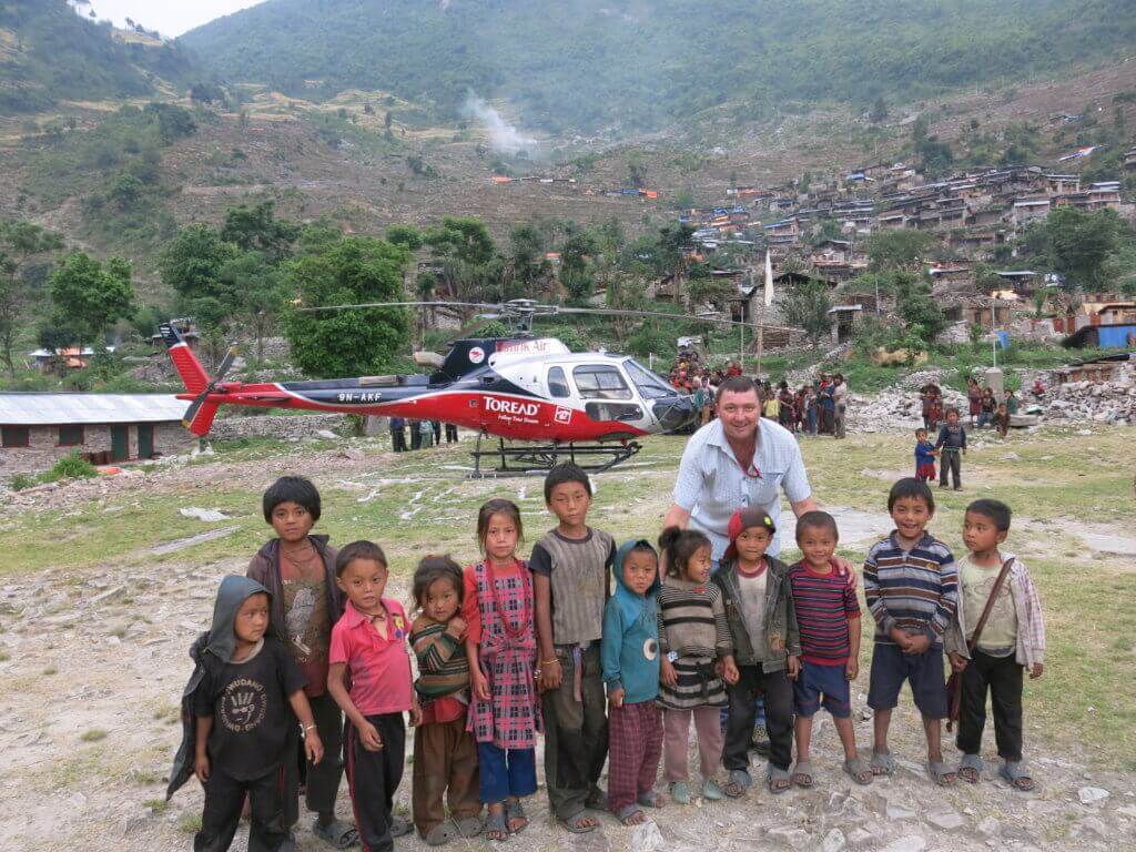 For many foreign pilots who have flown in Nepal, including New Zealand pilot Jason Laing, building relationships with the Nepalese people is one of the most rewarding aspects of working in the country. Photo courtesy of Jason Laing