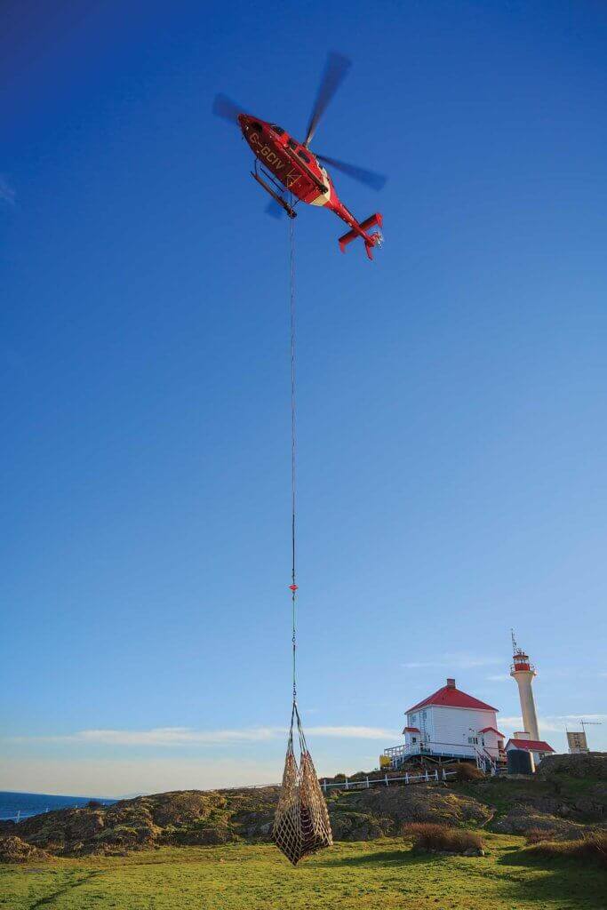 The Coast Guard recently secured permission to lift an additional 500 pounds over the previous maximum external load. Mike Reyno Photo
