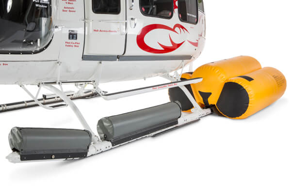 This emergency flotation system has longer maintenance intervals and improved safety and weight reduction of its integrated life raft. DART Aerospace Photo
