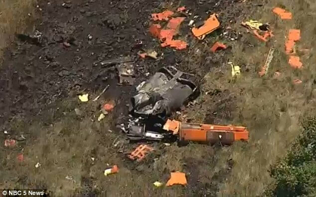 The aircraft crashed near Italy, Texas, while performing a high-speed test simulating an engine failure. NBC 5 News Photo