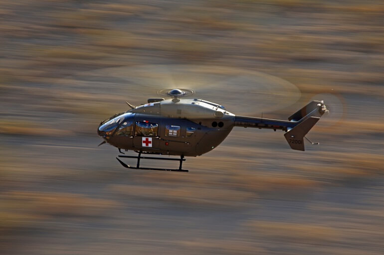 UH-72A Lakota over desert