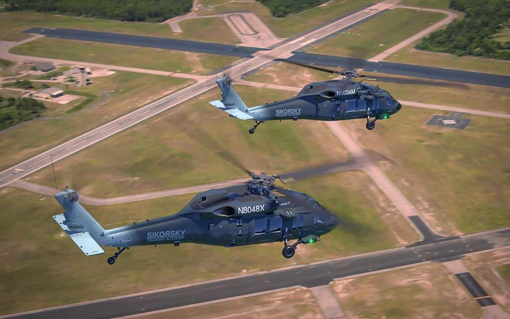 The new GE-T701D engines on the S-70i have improved performance and reliability. The S-70i also incorporates a Donaldson inlet barrier filter. Sikorsky Photo 