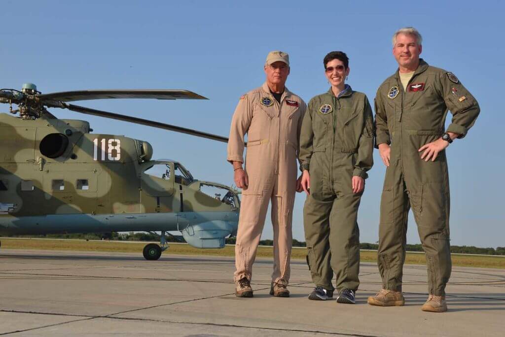 From left, VTSA chief pilot Steve Davidson, the author, and S3 instructor pilot John Totty. Skip Robinson Photo