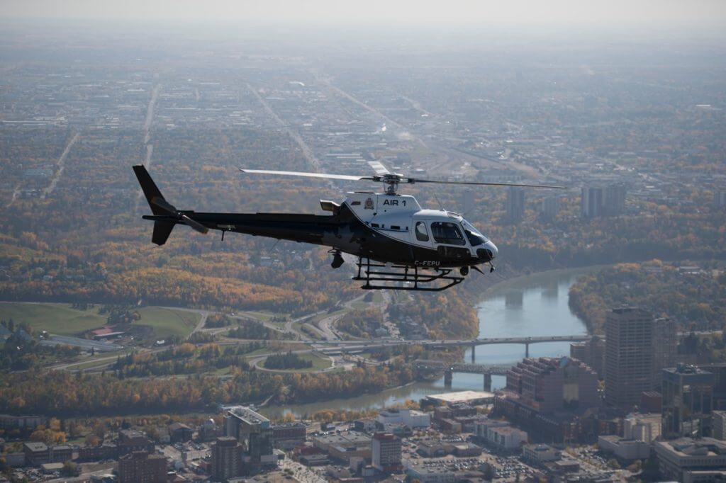 The new H125 is the third Airbus aircraft to be operated by the Edmonton Police Service. Edmonton Police Service Photo