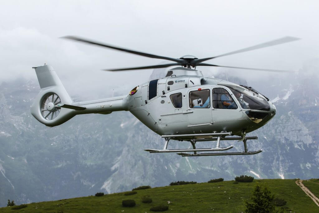 Airbus' first contract was signed with longstanding customer Excel Air Services, for a Helionix-equipped H135 helicopter. Charles Abarr Photo