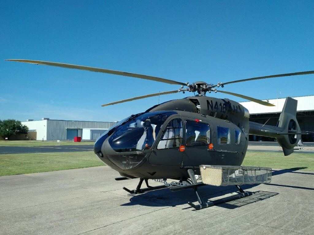 San Diego Gas & Electric is the first customer to receive the DART/AHI Quick Release Heli-Utility-Basket for the H145. DART Aerospace Photo