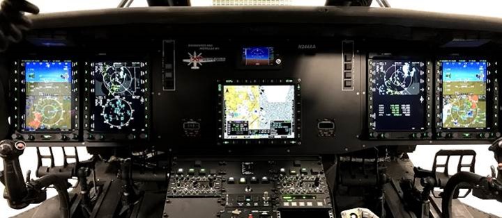 The IDU-680 displays offer high-resolution LCD glass depicting 3D synthetic vision, among other features. Genesys Aerosystems Photo