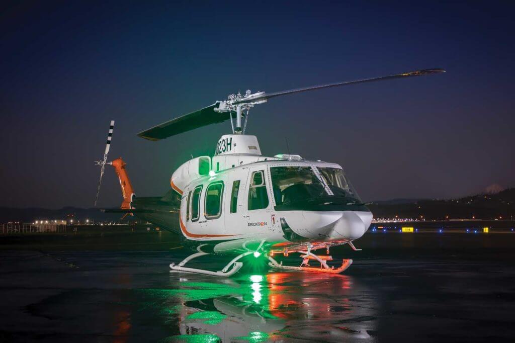 Erickson's success with the Bell 214 is one of the reasons its maintenance, repair, and overhaul division has seen such dramatic growth over the last few years. The company hopes to grow the unit's revenue by 30 to 40 percent in 2019. Heath Moffatt Photo 