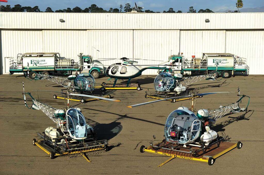 After over 30 years of continuous use, Bell 47 variants have been good to English Air. The company plans to keep them flying as long as possible. Skip Robinson Photo