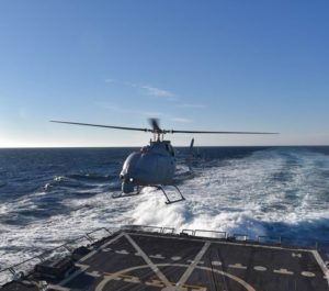 MQ-8C Fire Scout unmanned autonomous helicopter. Systel Photo 