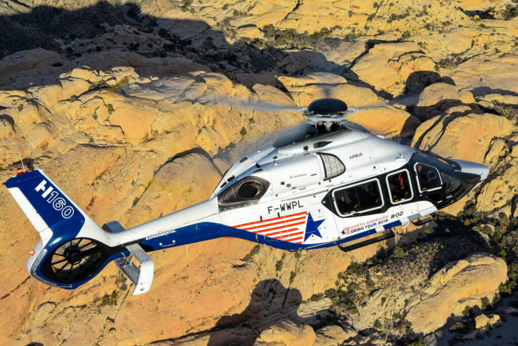Numerous customers recently had the opportunity to fly in the H160 during its North America demo tour. Mike Reyno Photo