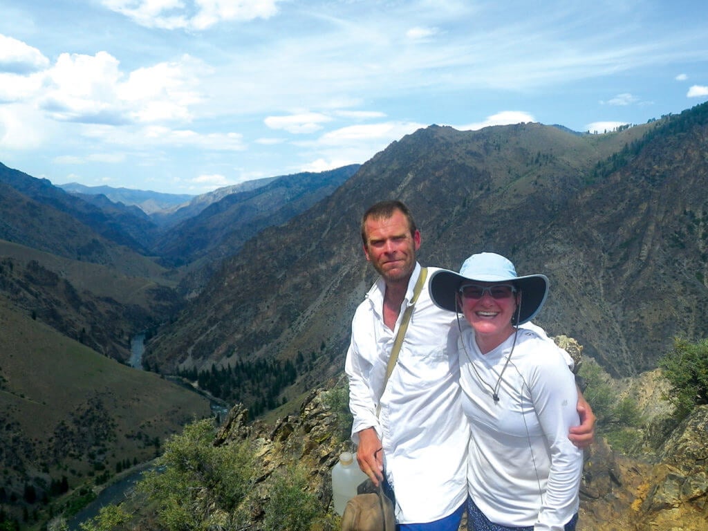 This photograph was taken shortly before the accident, while the Repshers were on a rafting trip in Idaho. Even then,