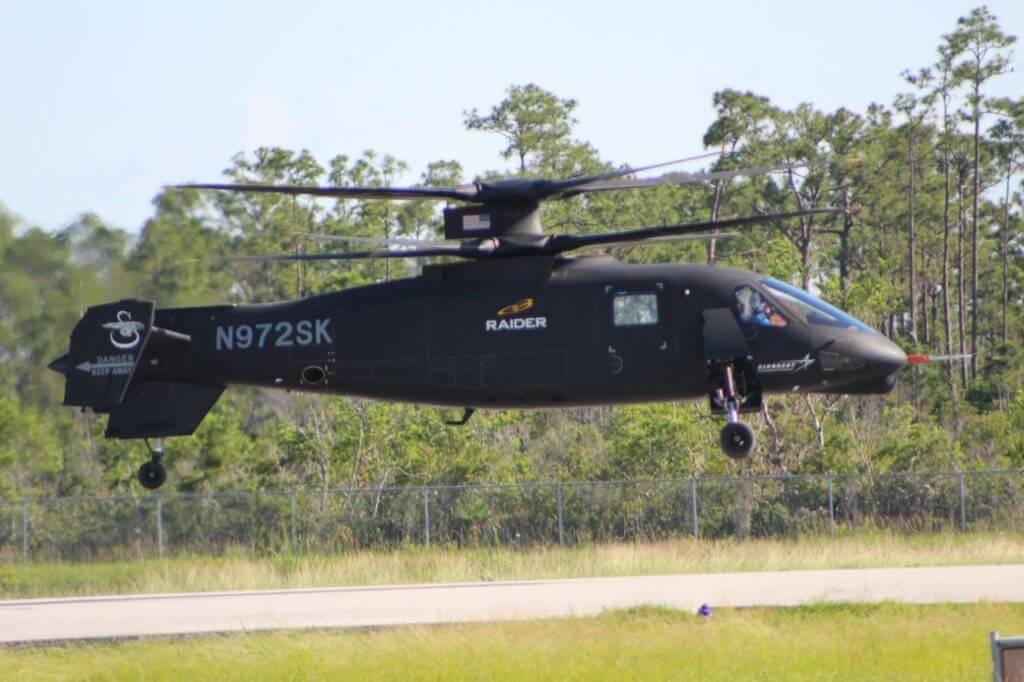 Sikorsky resumed the flight test program of the S-97 Raider on June 19, 2018. Sikorsky Photo