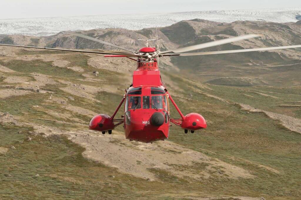 During the summer months, Air Greenland uses one of its S-61Ns for charter work, while the other is used for both charter and SAR. Neil Dunridge Photo 