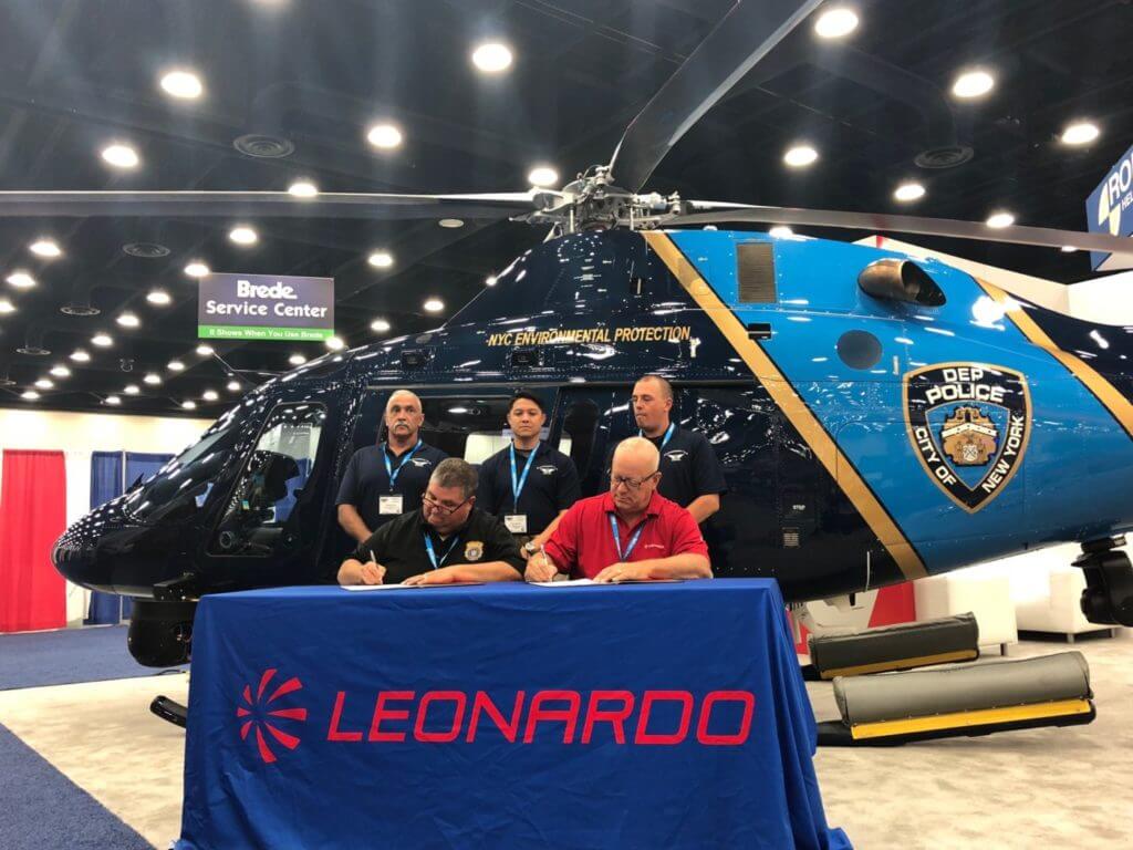 The AW119Kx, outfitted in law enforcement configuration, will support protection of New York City's drinking water resources. Leonardo Photo