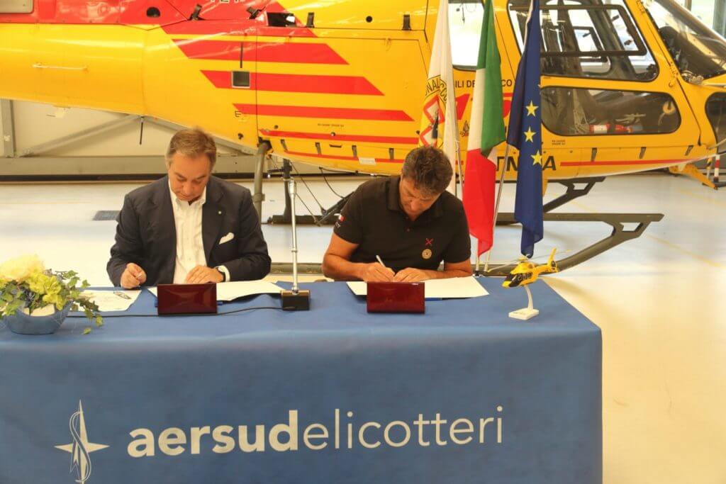 The agreement aims to improve the overall effectiveness of the helicopter rescue operating system in mountainous and impervious environments, by sharing their respective knowledge assets. 
