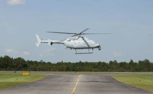 The MQ-8C Fire Scout takes its first flight from the Trent Lott International Airport in Mississippi. Northrop Grumman Photo
