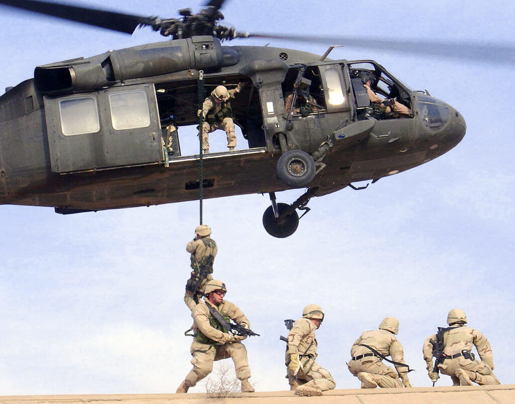 The Black Hawk was designed to transport a full-equipped infantry squad of 11 men, plus three crew (pilot, co-pilot and gunner) on a two- to three-hour mission. DVIDS Photo 