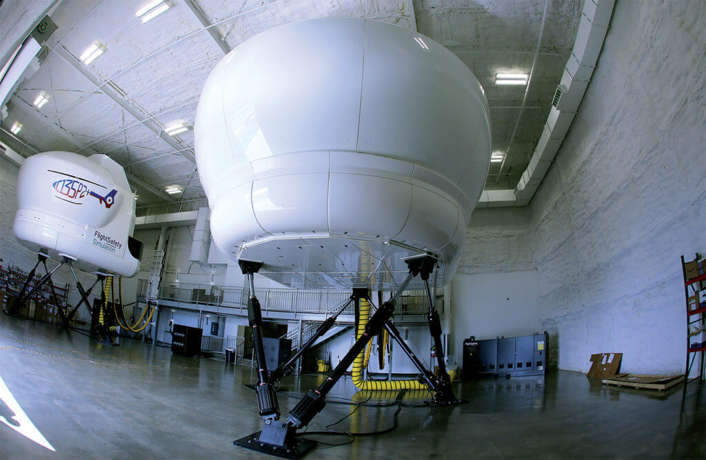 FlightSafety International (FSI) built the full-motion simulators for use at Metro Aviation's Helicopter Flight Training Center, and FSI receives revenue from their use. FSI also conducts some of its own courses at the center.