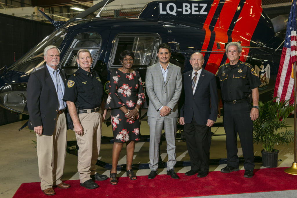 Mendoza dignitaries accepted the H125 aircraft on behalf of its police force. Metro Photo