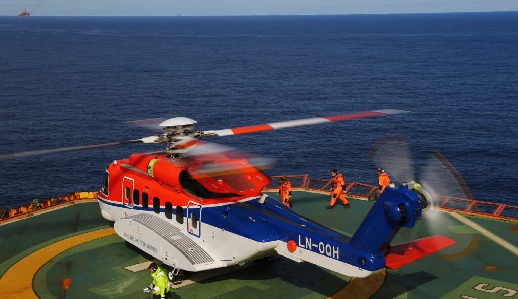 There will be up to four flights per week during the Norwegian Sea drilling program using a Sikorsky S-92. Rune Meyer Amundsen Photo