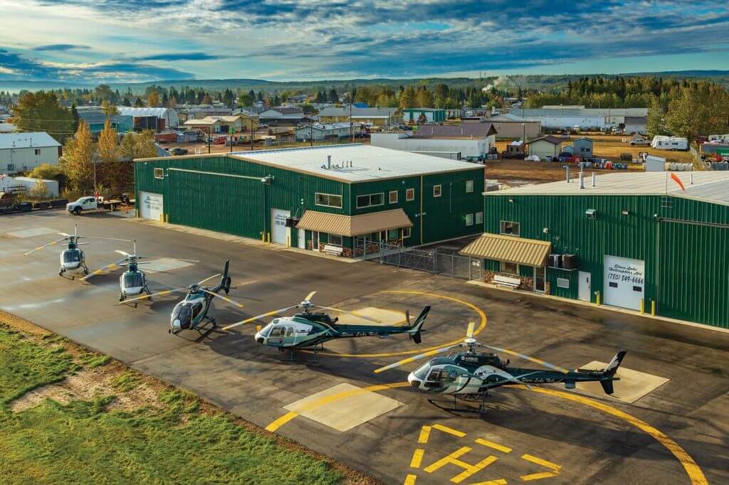 Slave Lake Helicopters' headquarters is spread over two hangars in Slave Lake, about 125 miles northwest of Edmonton in the geographic center of Alberta. Heath Moffatt Photo